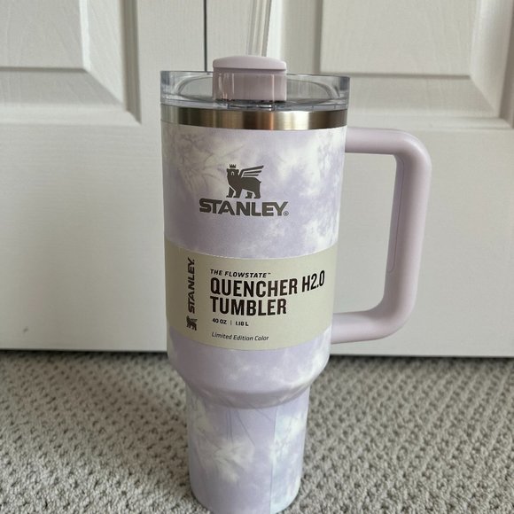 NWT Stanley Quencher 40 oz - Limited Edition Target Exclusive Purple Tie Dye - Picture 1 of 5
